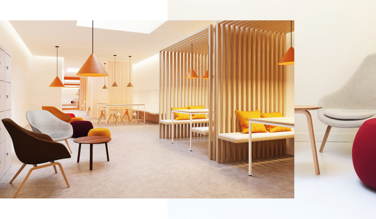 Pfizer Interior Design Cafetaria Extra Lunchroom